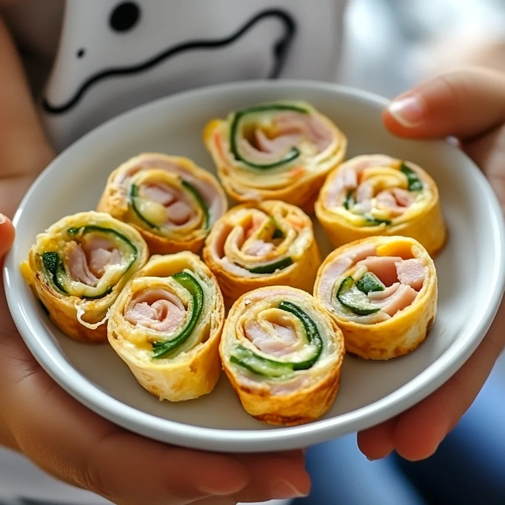 32 School Lunch Ideas for Picky Eaters 8 Ham and cheese pinwheels made with tortilla wraps, a kid-friendly school lunch idea for picky eaters.