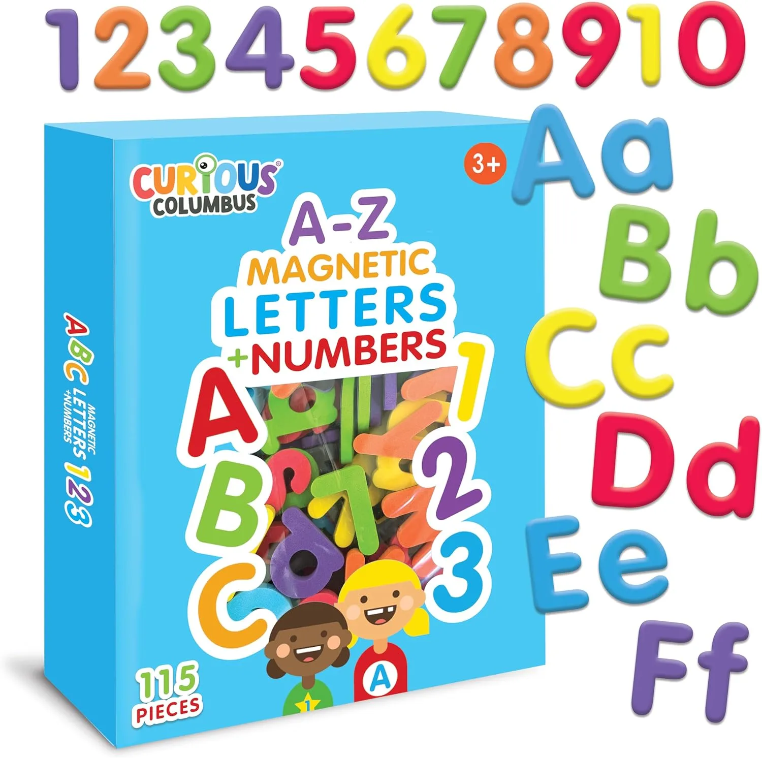 Best Educational Toys for 2 Year Olds in 2025 8 Bright magnetic alphabet letters, great toys for 2 year olds to introduce early literacy skills in a fun and interactive way.