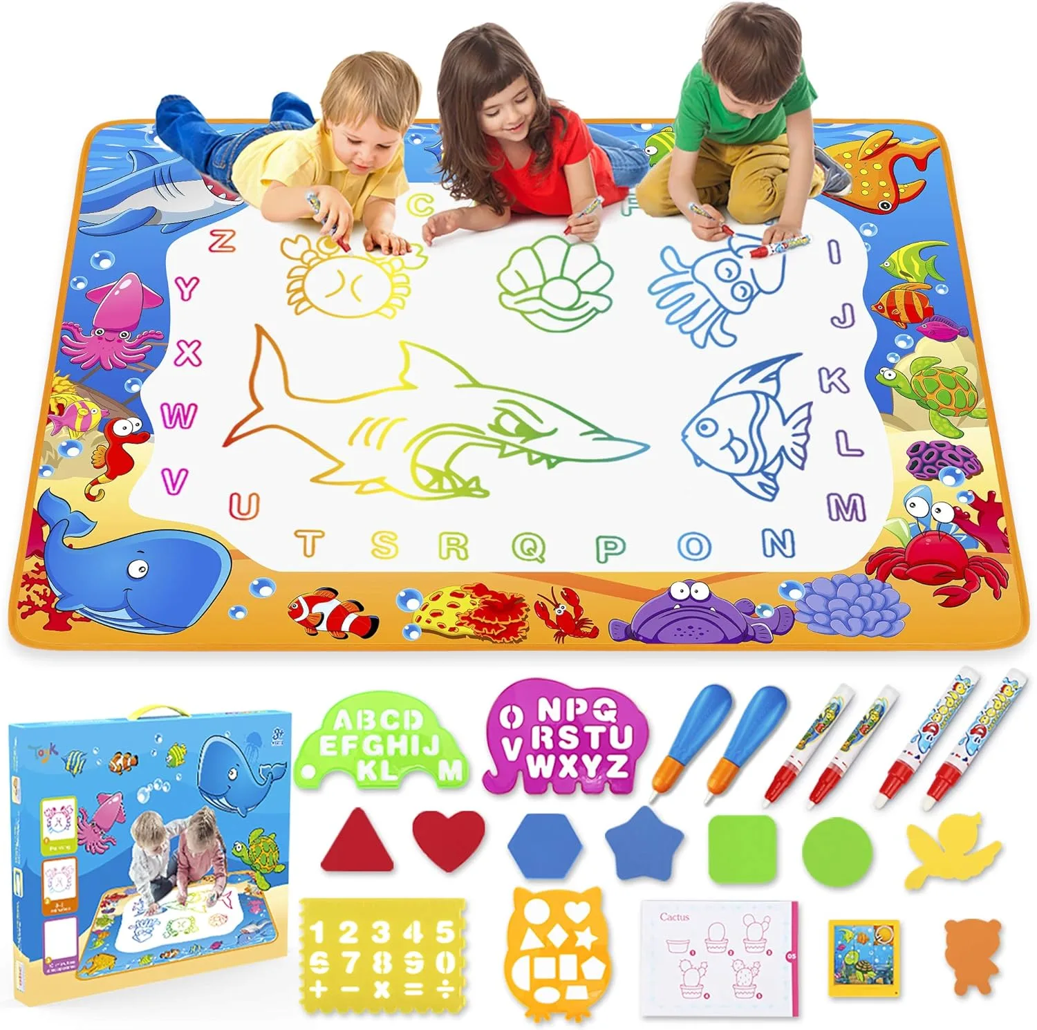 Best Educational Toys for 2 Year Olds in 2025 4 Toddler-friendly art supplies, including brushes, crayons, and paper, fostering creativity and motor skills as toys for 2 year olds.