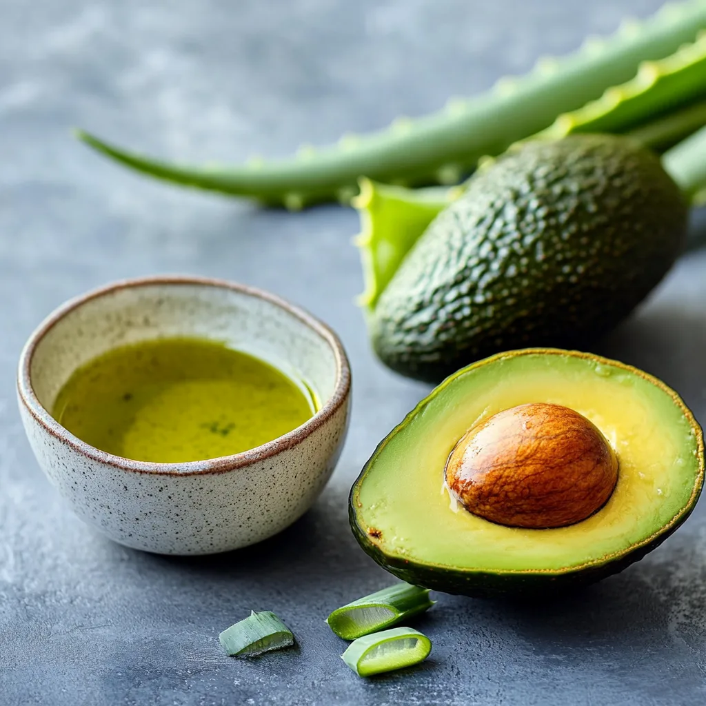 The best at-home face mask for hydration, featuring avocado, olive oil, and aloe vera gel for deeply nourished skin.