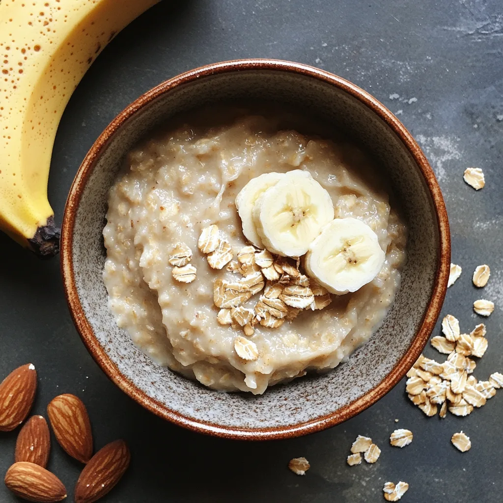 A homemade face mask for acne featuring mashed banana, oats, and almond oil, highlighting DIY skin mask ingredients.