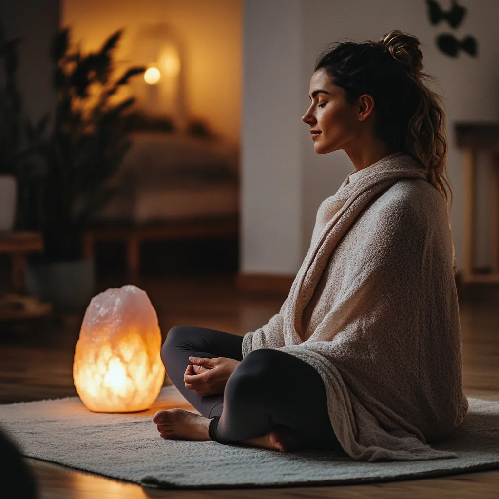 a mom using the 5 minute body scan mindfulness technique to reduce her anxiety and calm her down