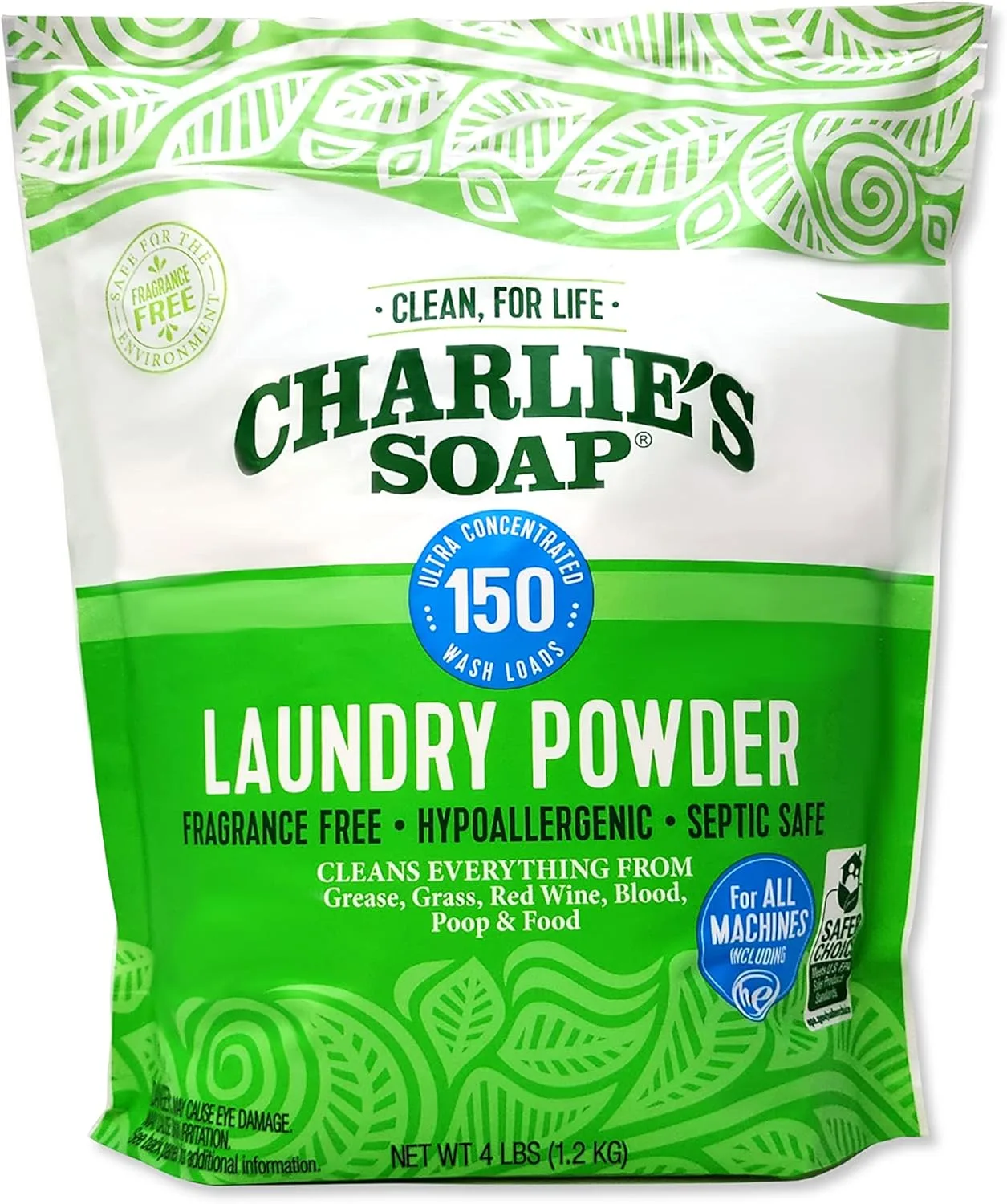 10 Best Non-Toxic Laundry Detergents for a Healthier Home 15 wo bottles of Seventh Generation Sensitive Skin Concentrated Laundry Detergent, Free & Clear formula. Made for sensitive skin, this fragrance-free detergent is hypoallergenic, plant-based, and certified by Safer Choice. The packaging highlights its 53-load capacity and comes in a 100% recycled bottle.